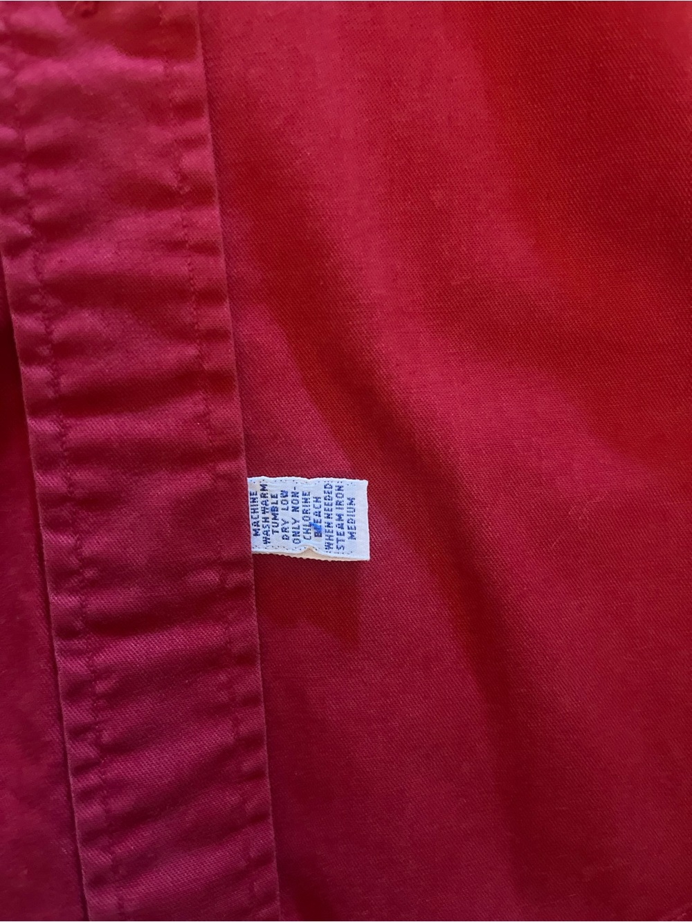 Ralph Lauren Red Long-Sleeve Button-Down Shirt - Picture 4 of 6